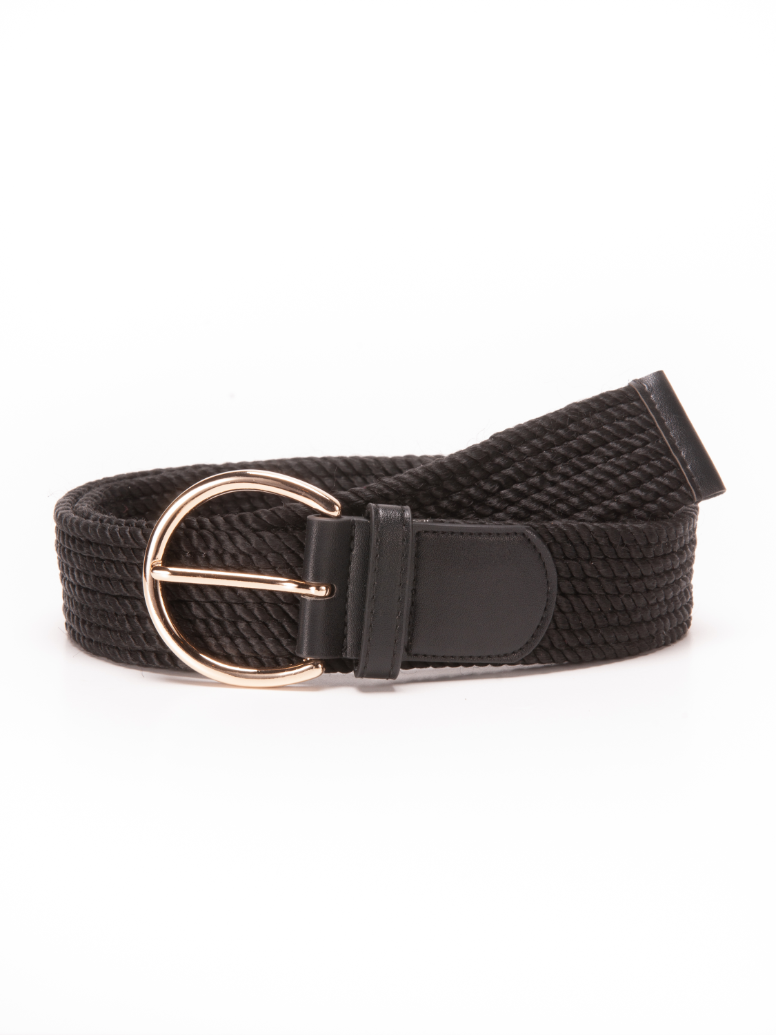 Tamaris Damengürtel - 160146 Flechtgürtel  in Black (Länge: 90cm)--