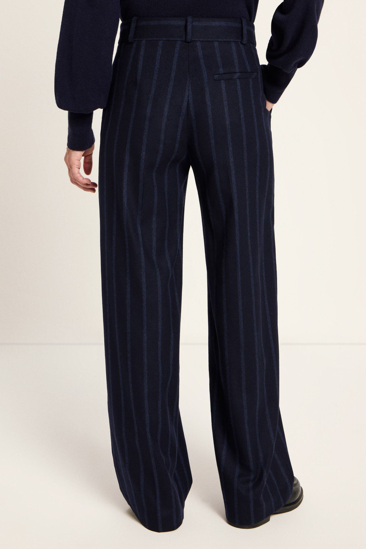 Marlenehose Streifen Blau