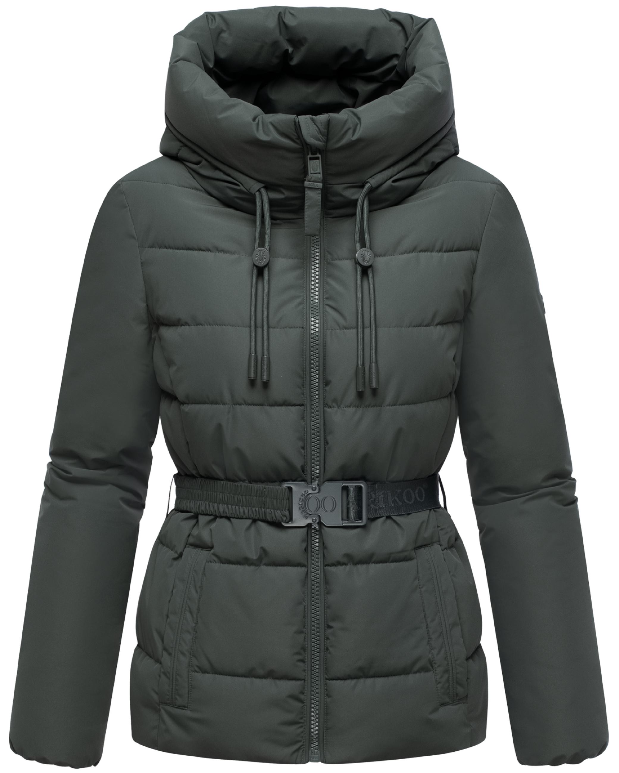 Winter Steppjacke mit Taillengürtel 