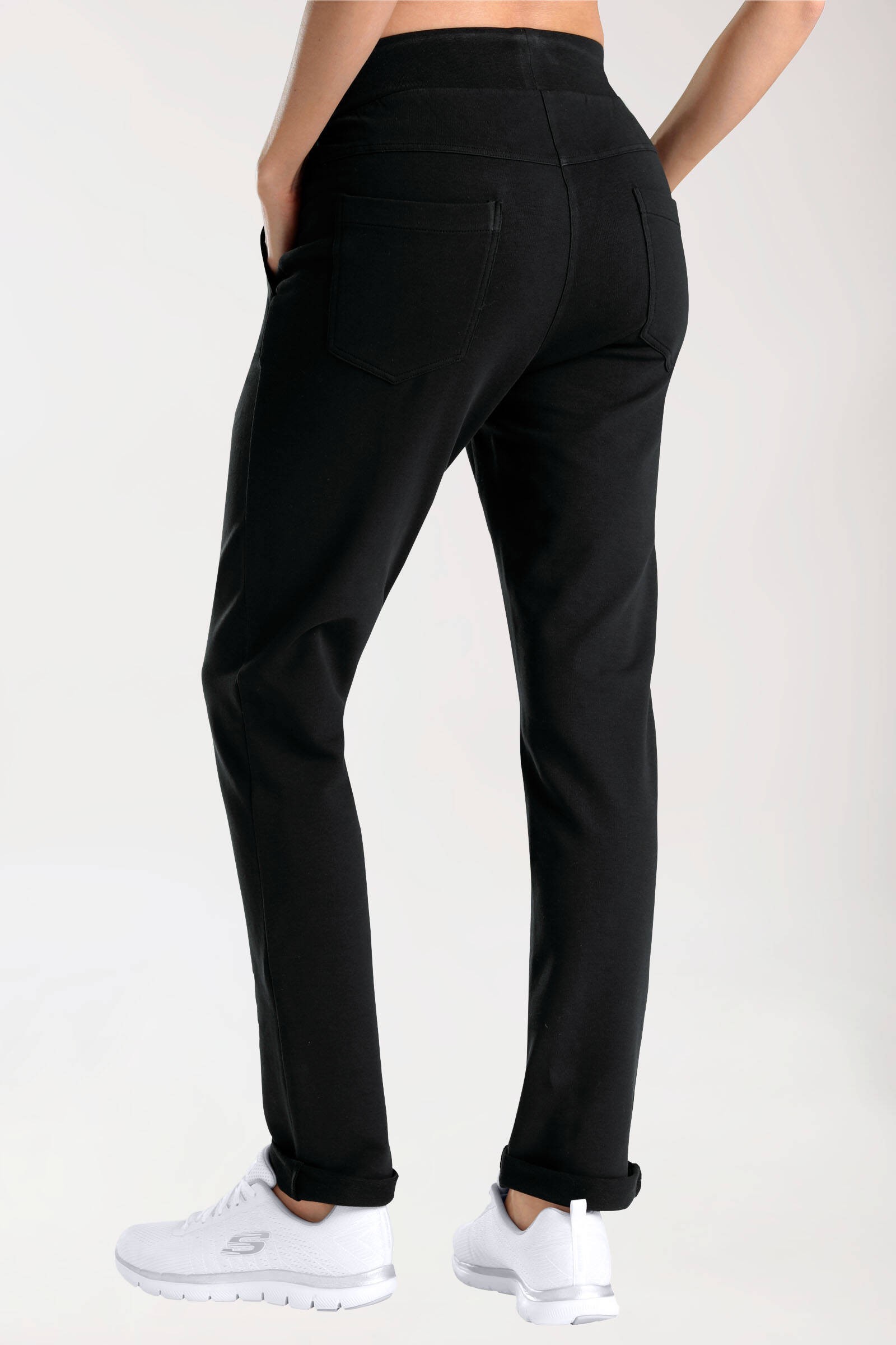 Sweathose für Damen Schlupfhose Schwarz - Berufsbekleidung.de