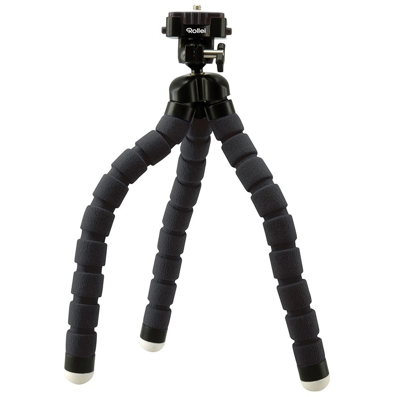 Rollei Monkey Pod - Biegsames Mini Stativ mit flexiblen Beinen schwarz
