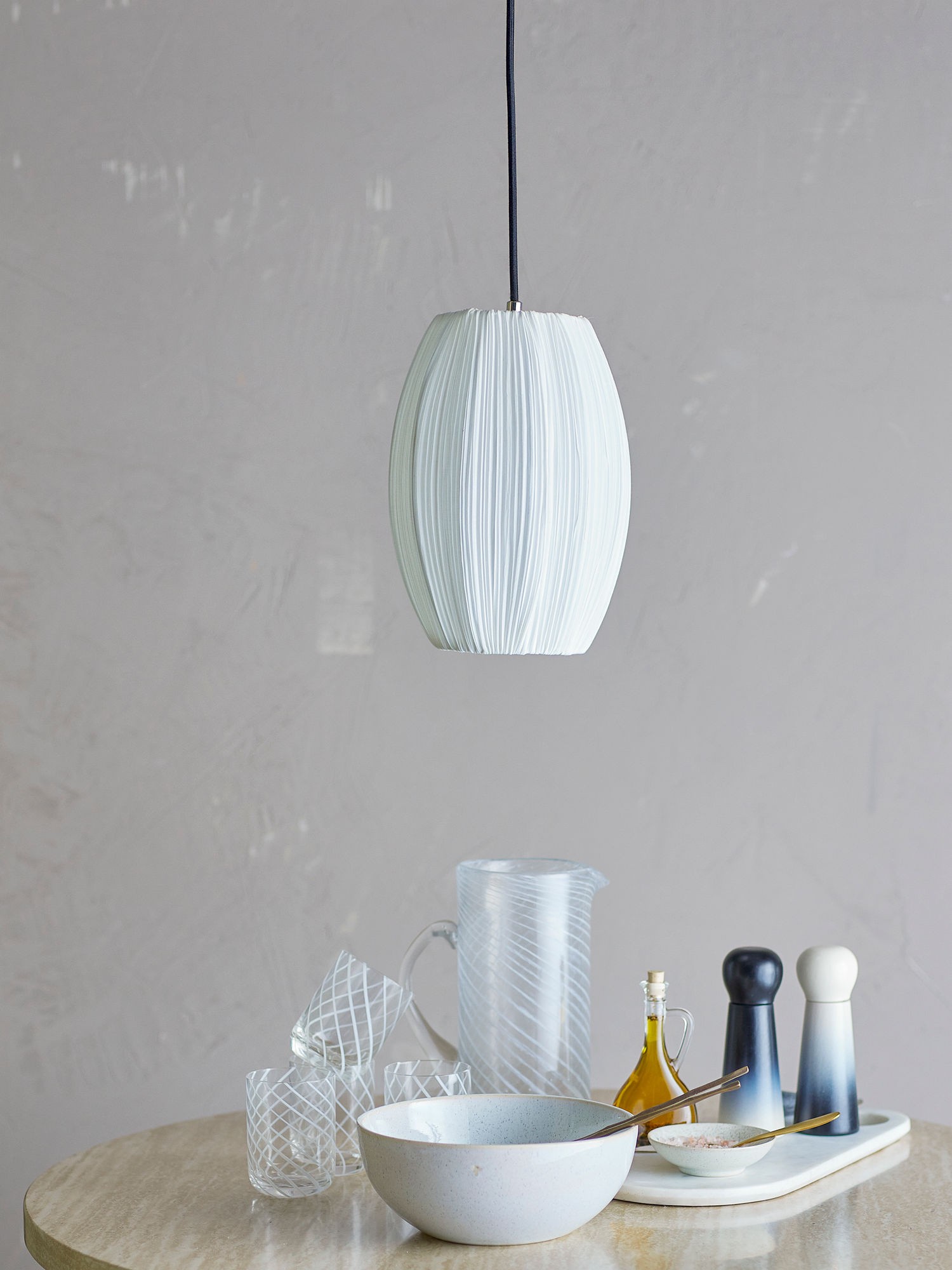 Bloomingville Pica Pendelleuchte weiß - 82068684