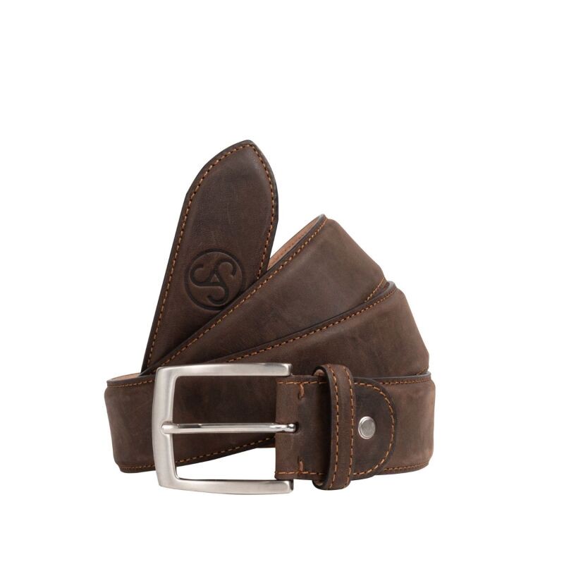 Sauer Ledergürtel Braun L