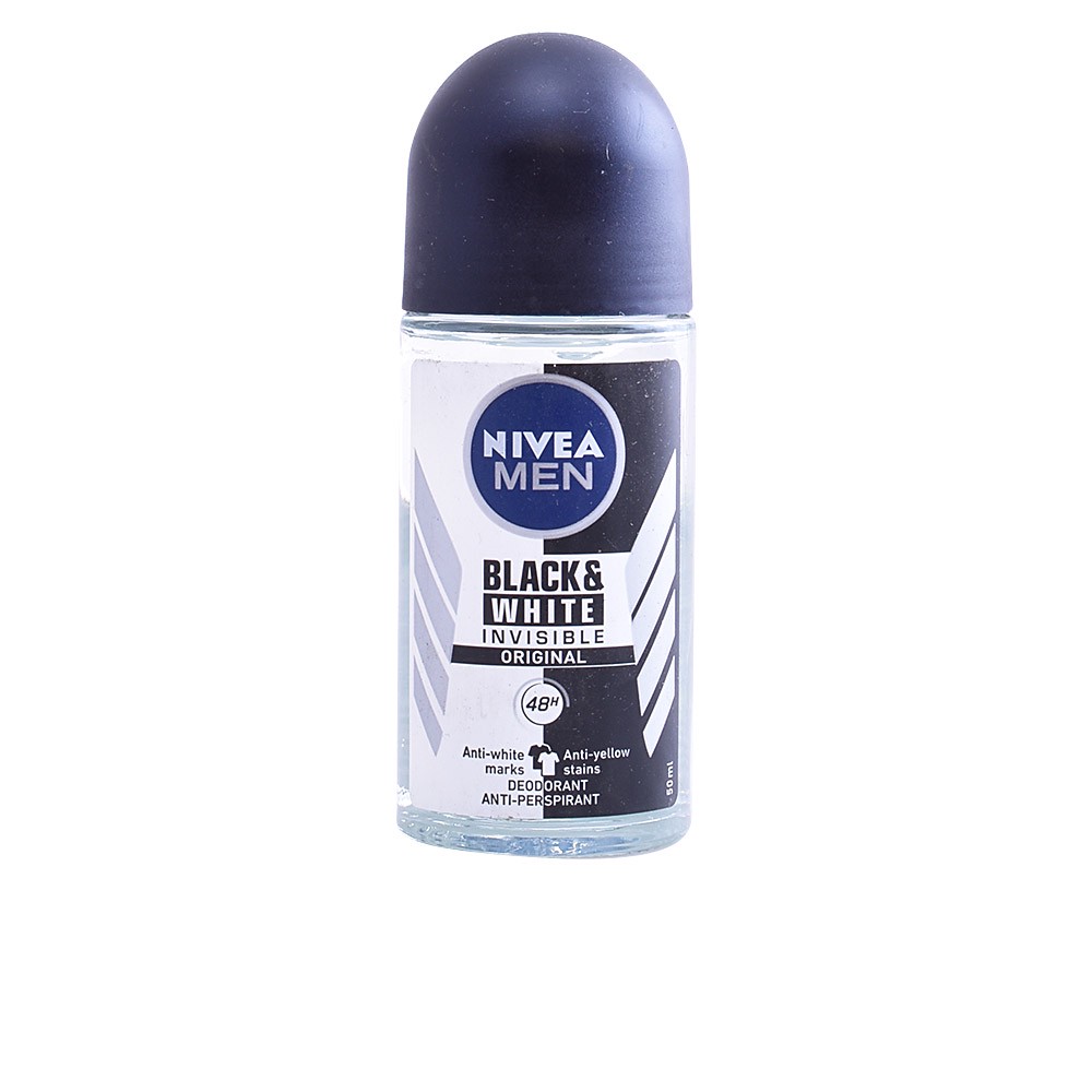 Men Black & White Invisible deodorant roll-on 50 ml