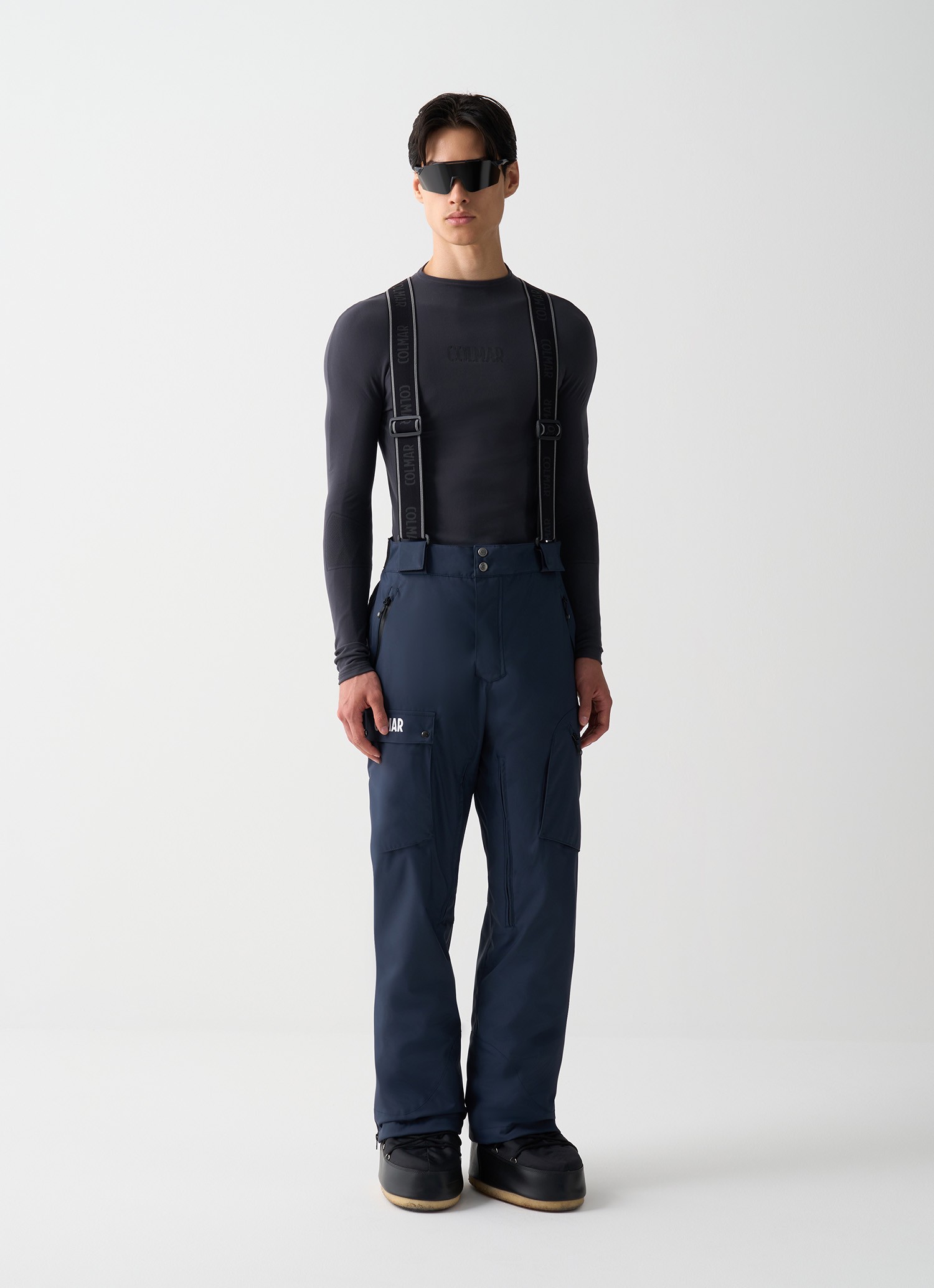 Colmar, Skihose Mit Trägern Der Französischen Nationalmannschaft, Farbe: Navy Blau, Größe: 48