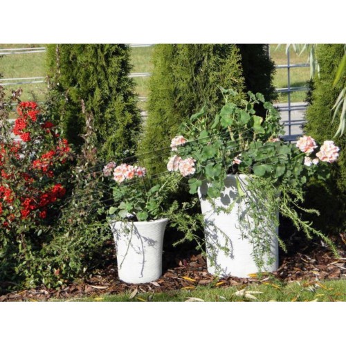 Blumenkübel Pflanz Kübel Dekoration Vasen Garten Figur Blumentöpfe Natur