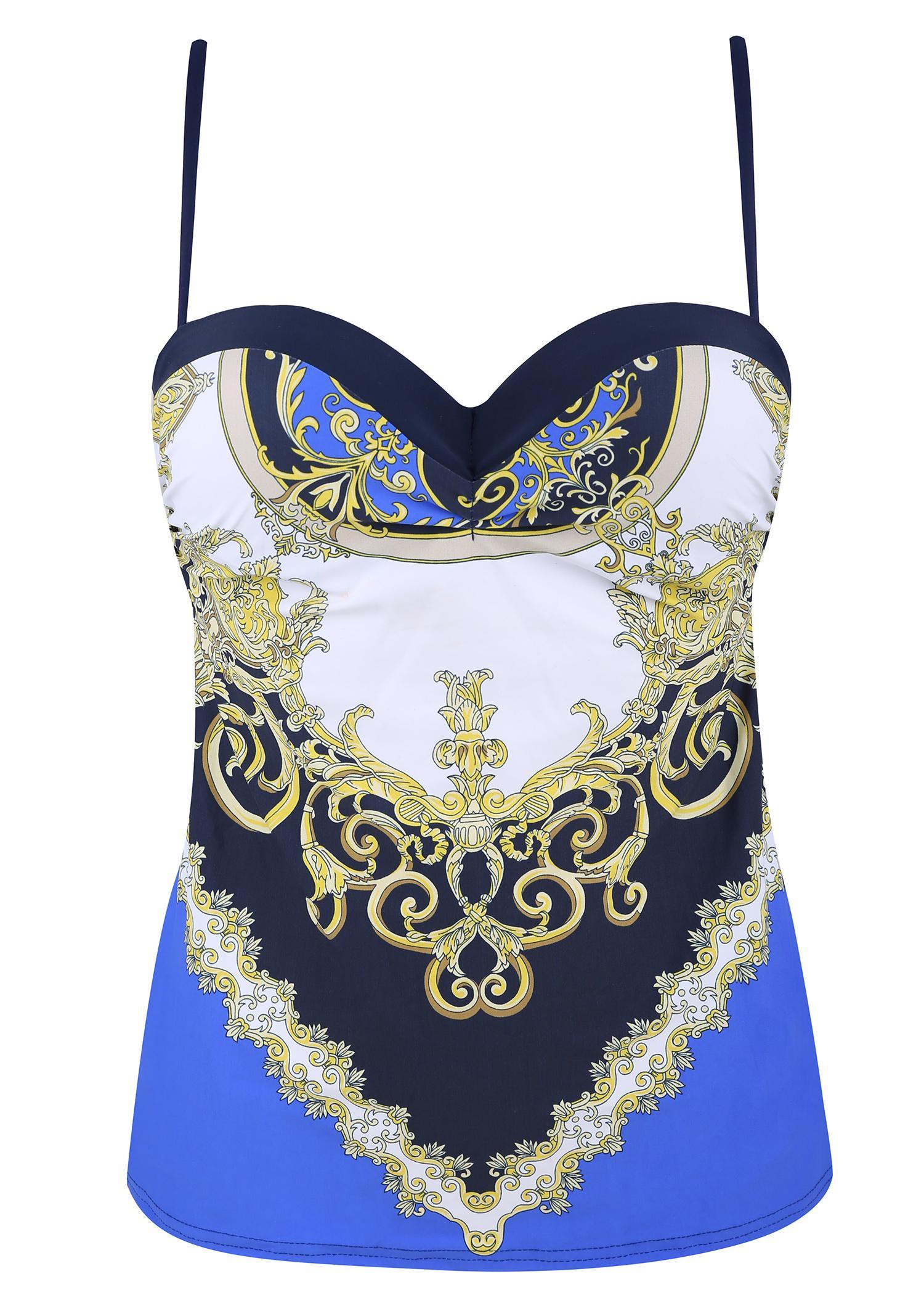 Der gemusterte zweiteilige Badeanzug Tankini Queen's Of Island 2 Marilyn