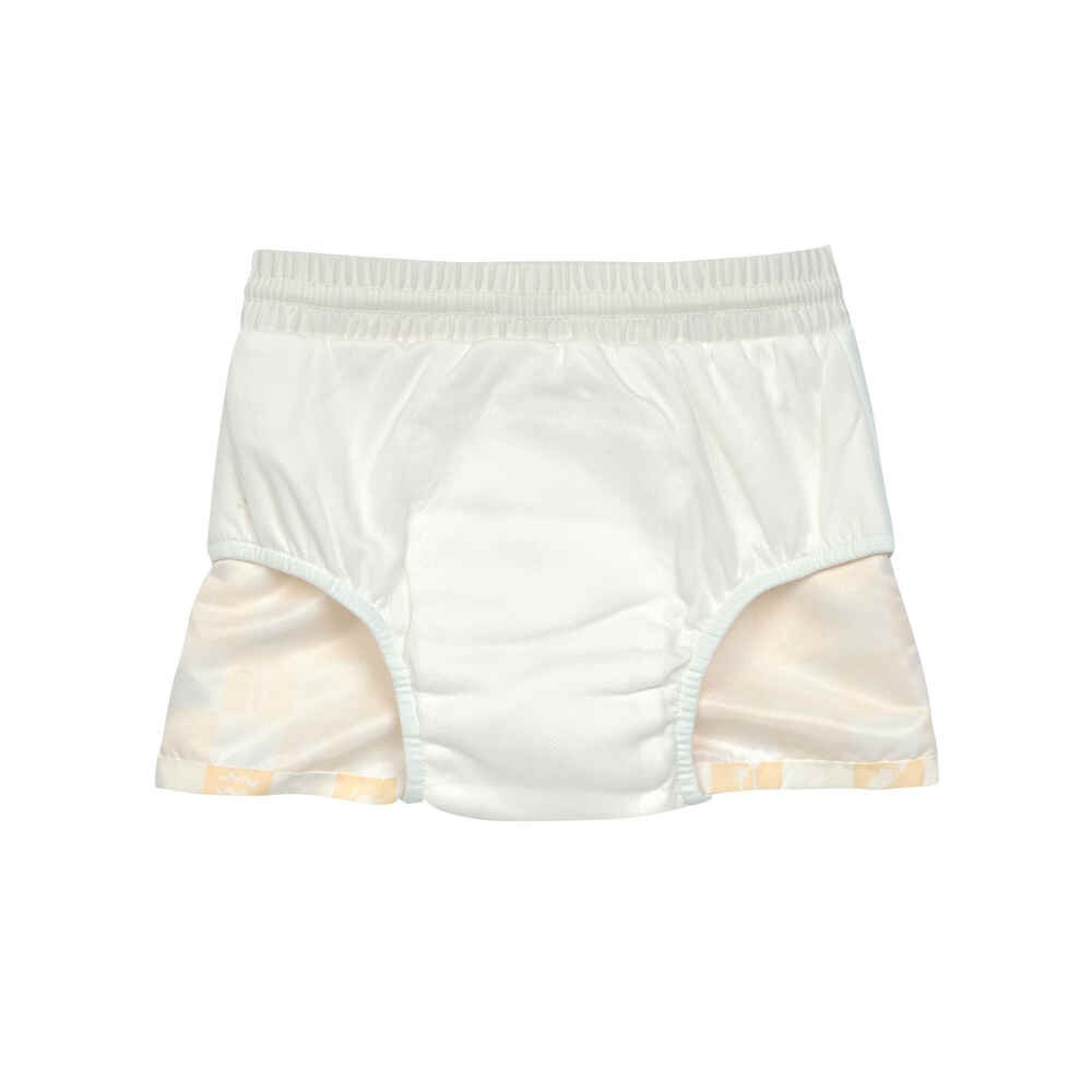 Lässig Badehose mit Windel - Kariert Vanilla/sea salt