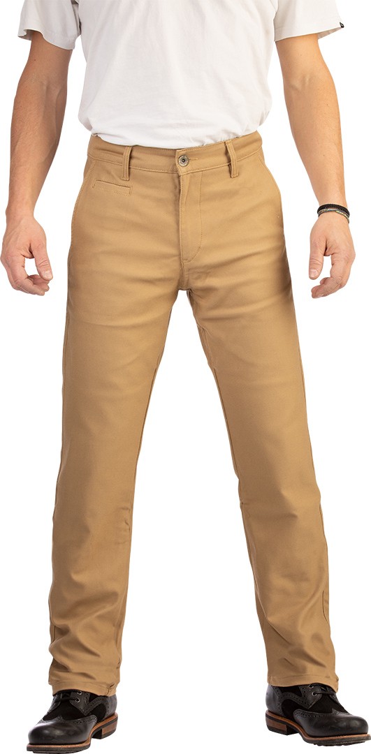 Rokker Sand Chino Motorfiets textiel broek, beige, afmeting 29 voor man
