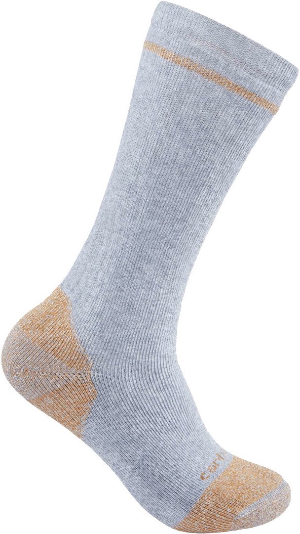 Carhartt Cotton Blend Steel Toe Boot Socken (Pack de 2), gris, taille M L pour Hommes
