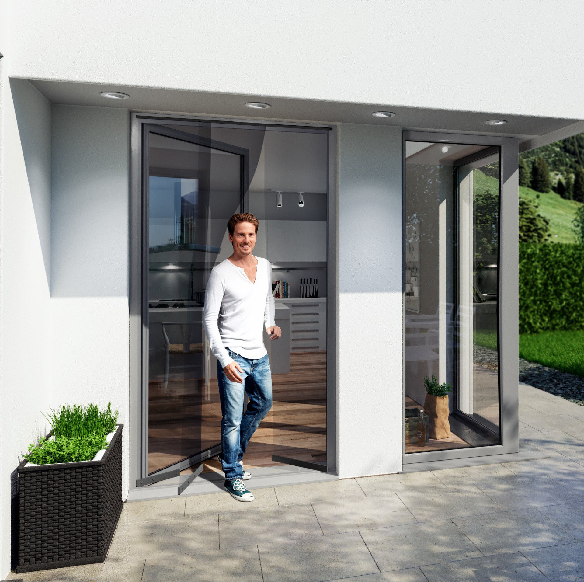 Insektenschutz Plus Lamellentür Easy 