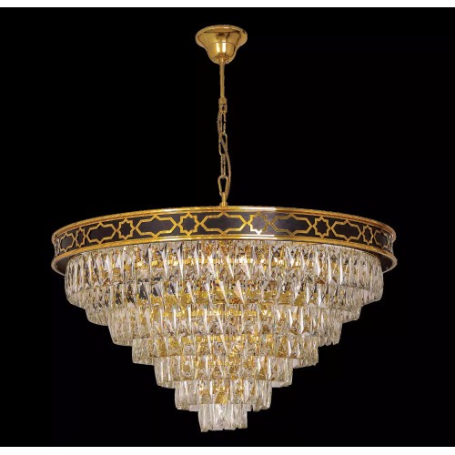Deckenlampe Kronleuchter Runde Leuchte Lampe Gold Deckenleuchte Lampen