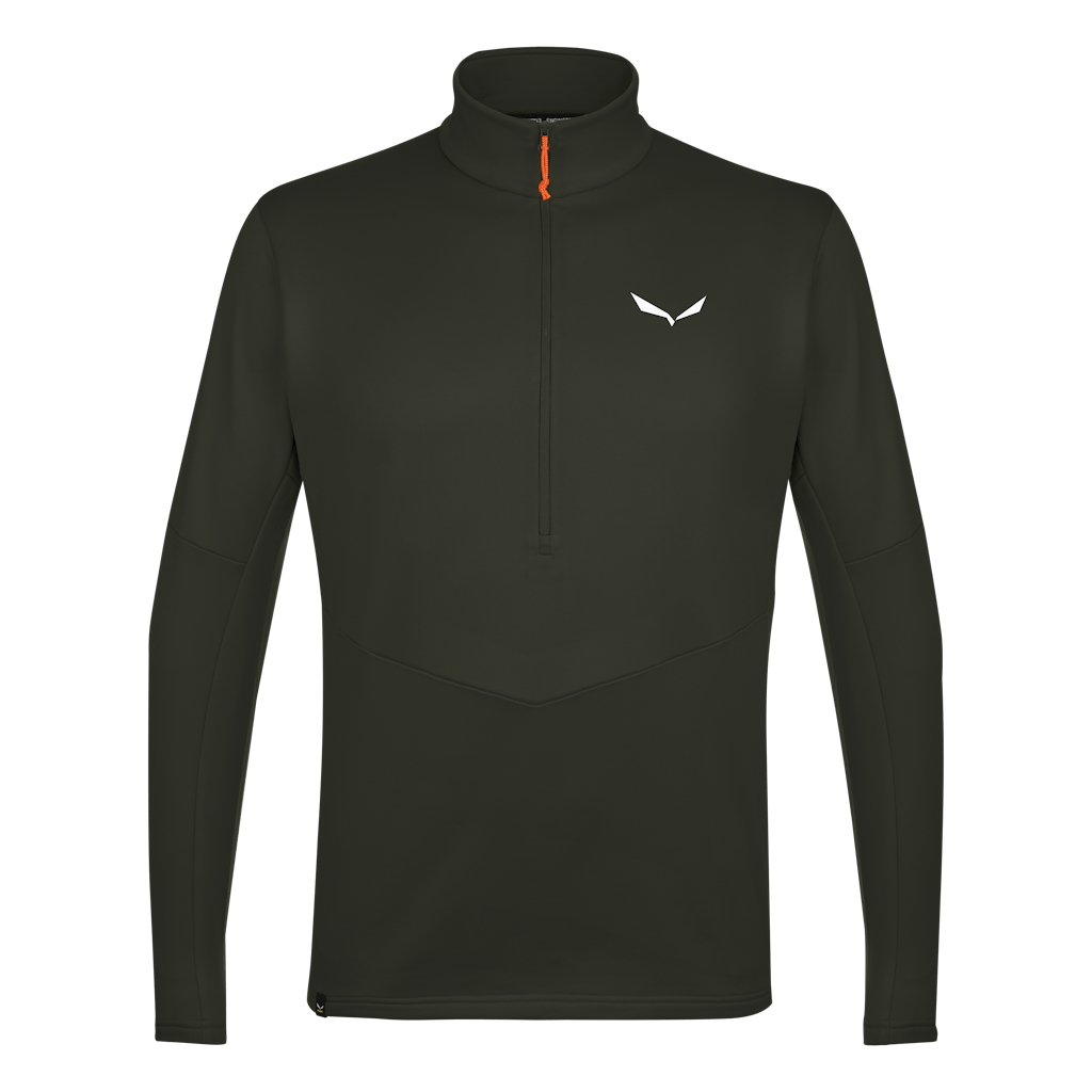 SALEWA - Puez Polarlite Half Zip Fleece Herren - Grün (Gr.48)