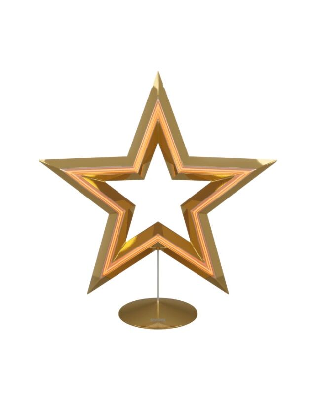 Sompex Freestar Dekoleuchte Stern gold