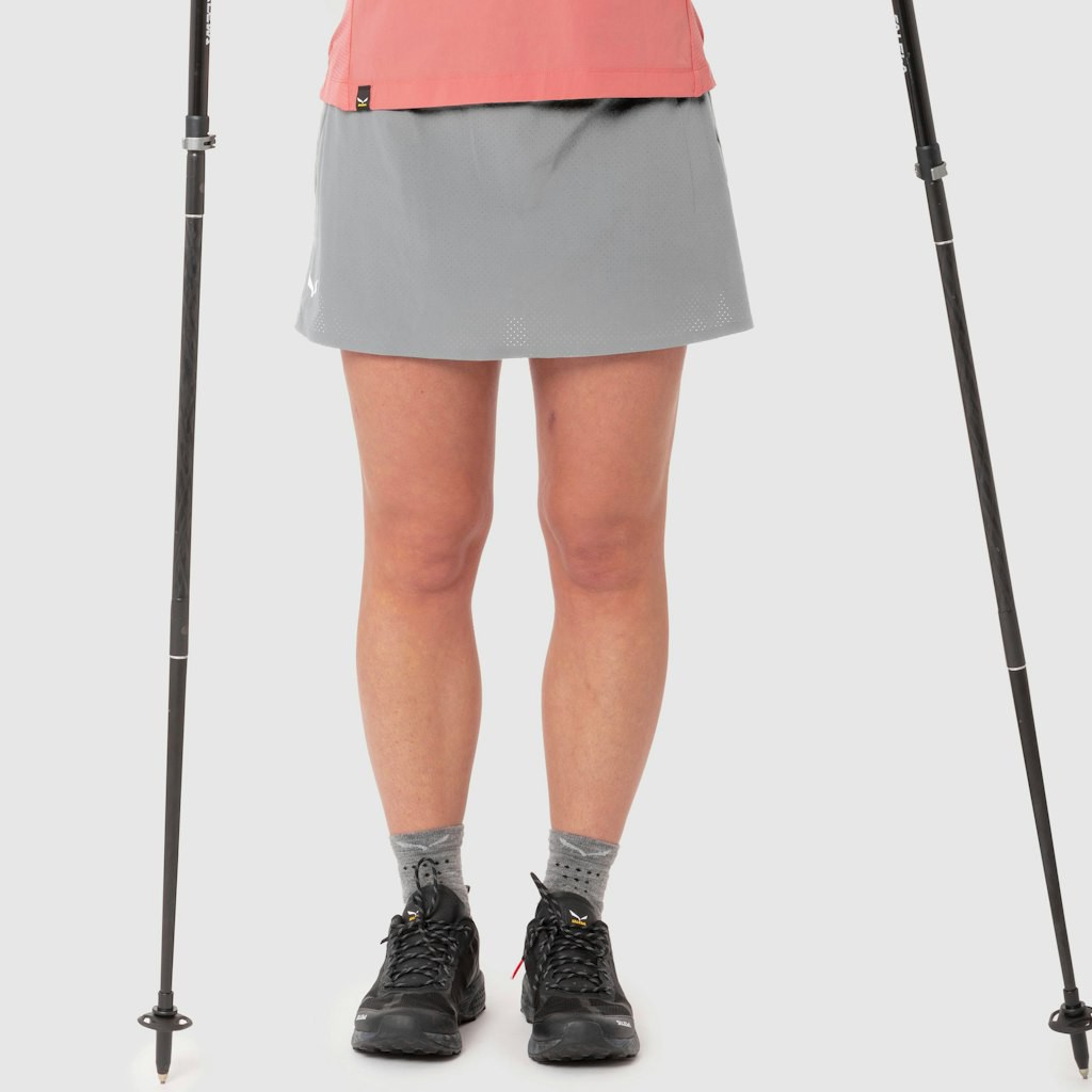 SALEWA - Pedroc 2 Durastretch Hosenrock Damen - Grau (Gr.42)