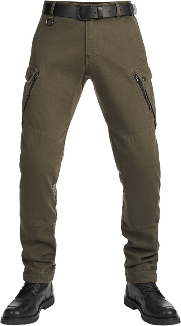Pando Moto Mark AAA Cargo Jeans de moto, vert, taille 32 pour Hommes