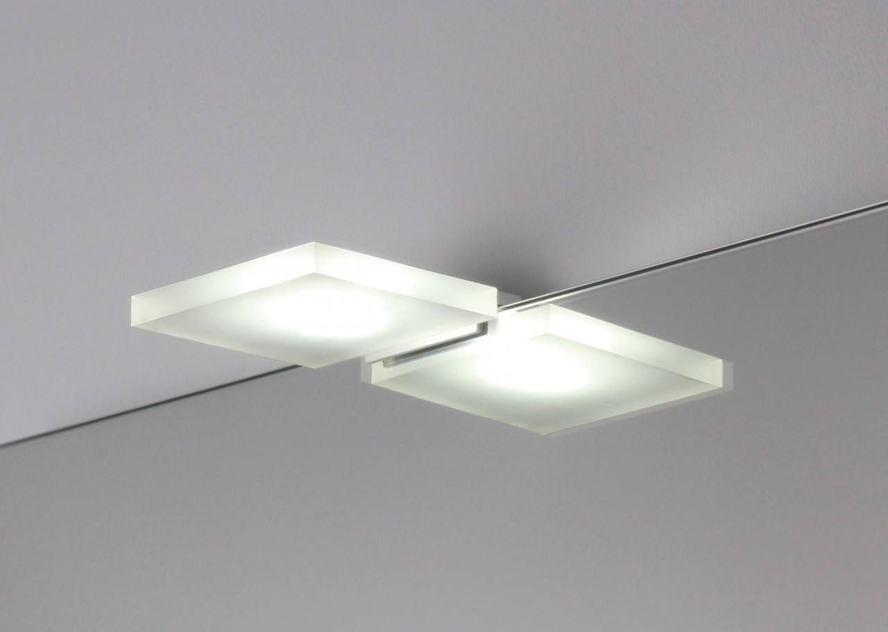 Koh-i-Noor Spiegelleuchte mit LED-Licht. Anbringung an der oberen Spiegelkante, 7905 7905