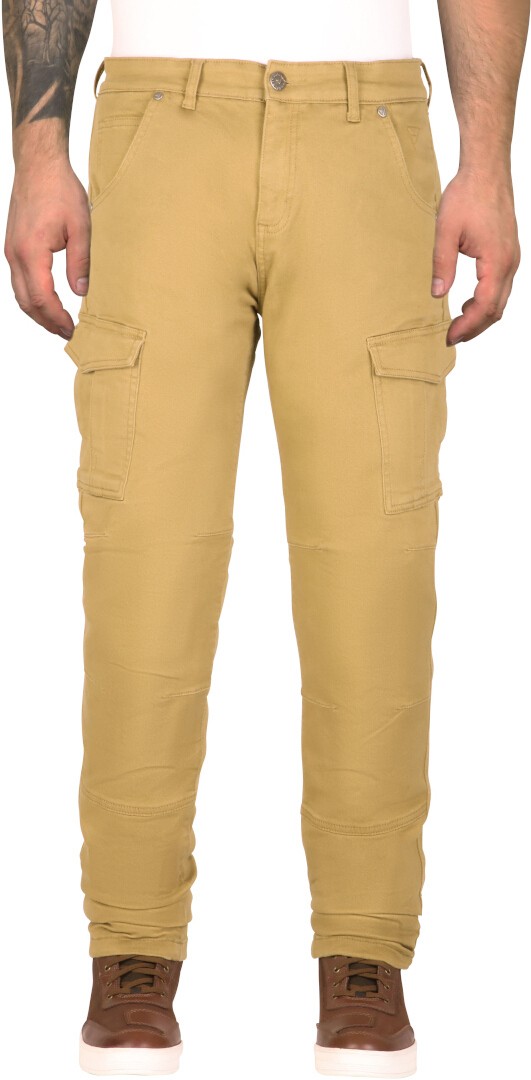 Modeka Brandon Cargo Jeans moto, beige, taille 36 pour Hommes