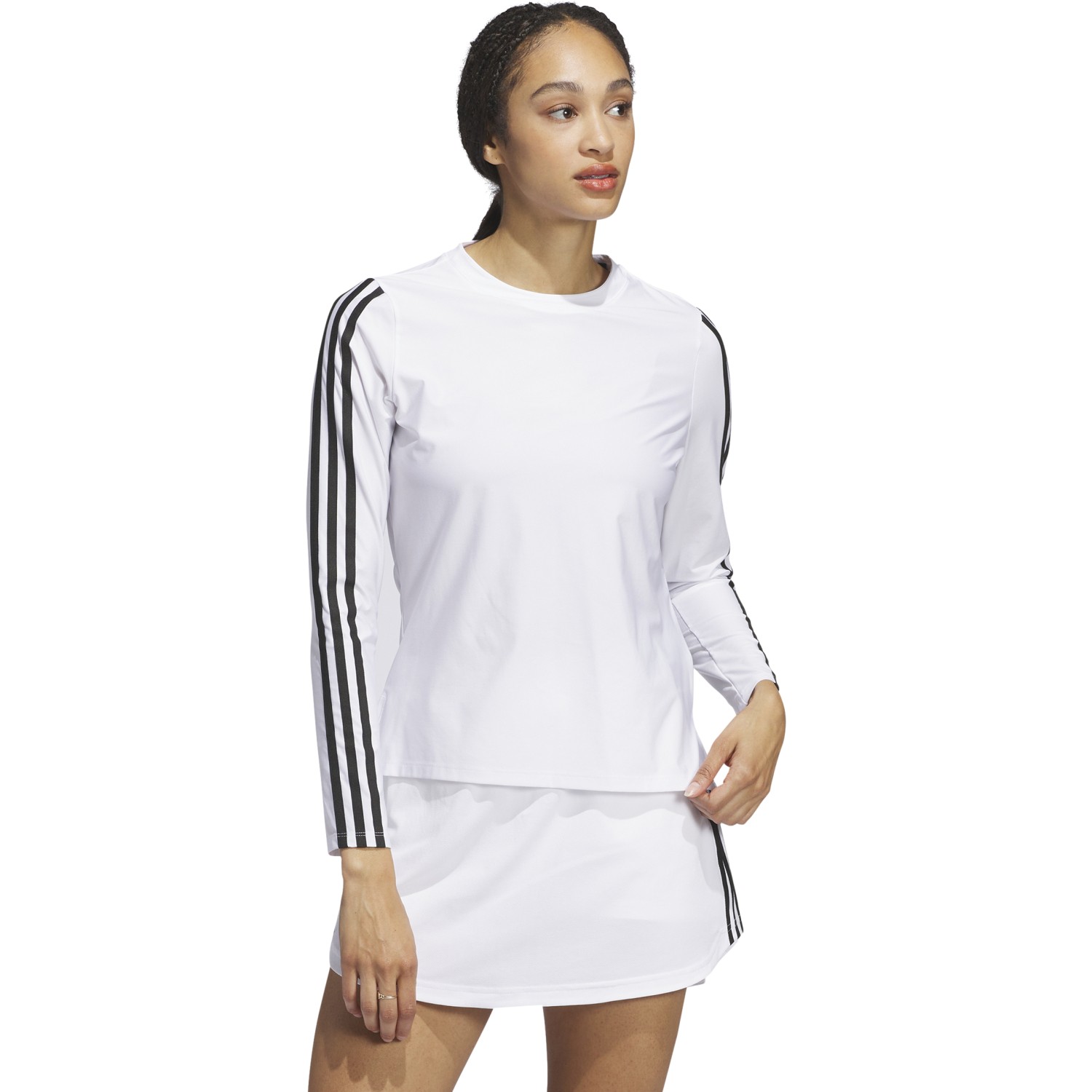 Adidas Ultimate365 Twistknit T-shirt, lange mouw, wit