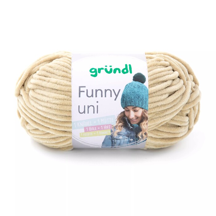 GRÜNDL Garn Funny Uni 100g beige