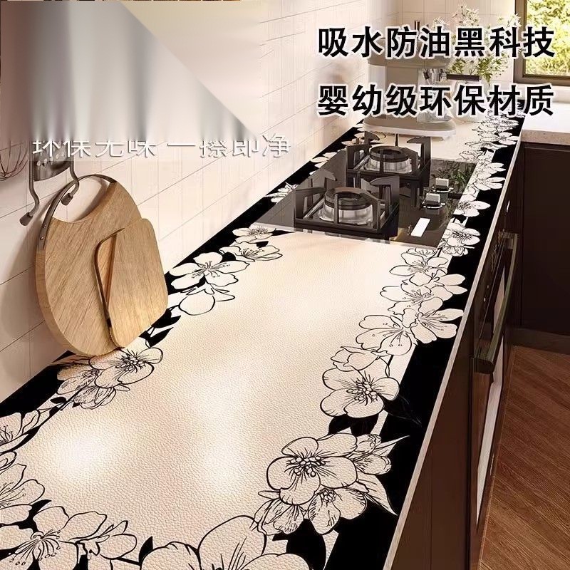 Poêle de cuisine Tablet de protection Tableau étanche, étanche à l'huile et à haute température Tableau de table épaissie d'armoire ménage