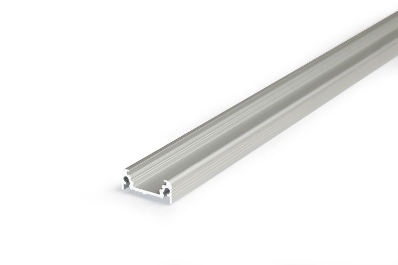 LED Profil TYP A silber, LED U-Profil / Unterbauleiste / Aluleiste für max. 10mm breite LED Streifen