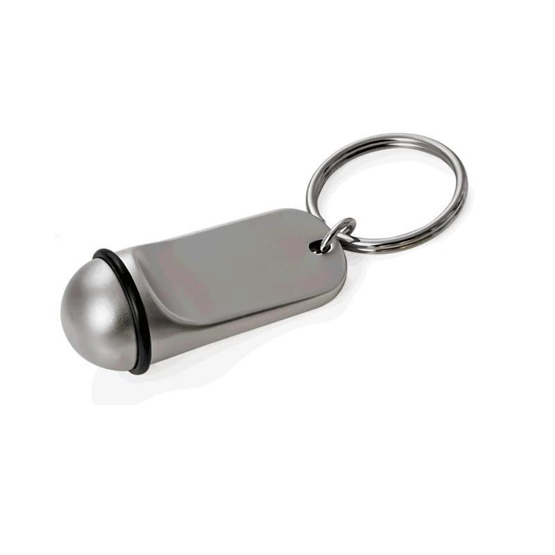 Schlüsselanhänger Zinkguss silber Hoteltyp Ø 2,5 cm – für Gravuren geeignet, 10er Set