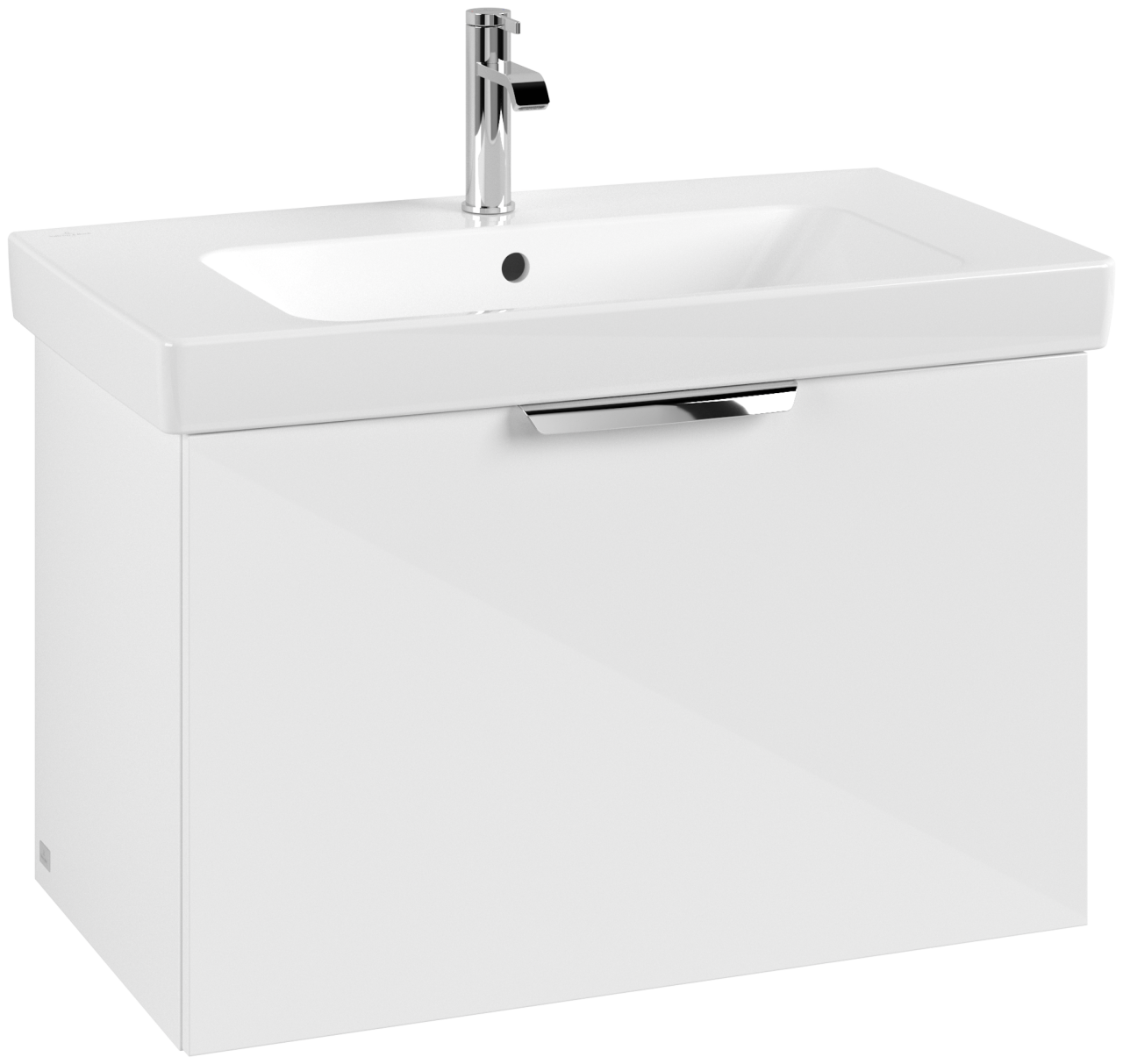 Villeroy & Boch Set LineUp 800mm mit Spiegel Glossy White S00803DHR1