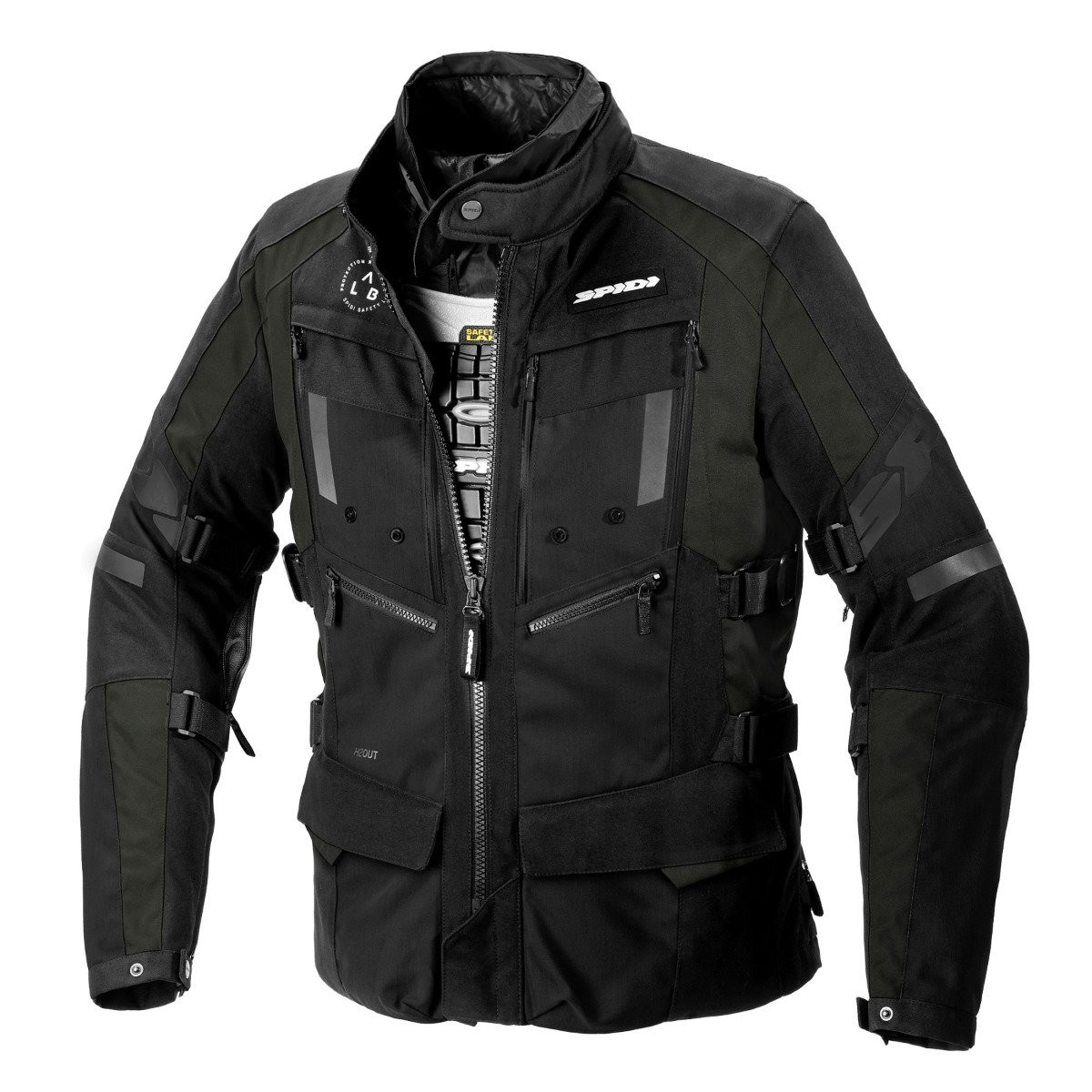 Spidi 4Season Evo Dark Grün Schwarz Jacke Größe S