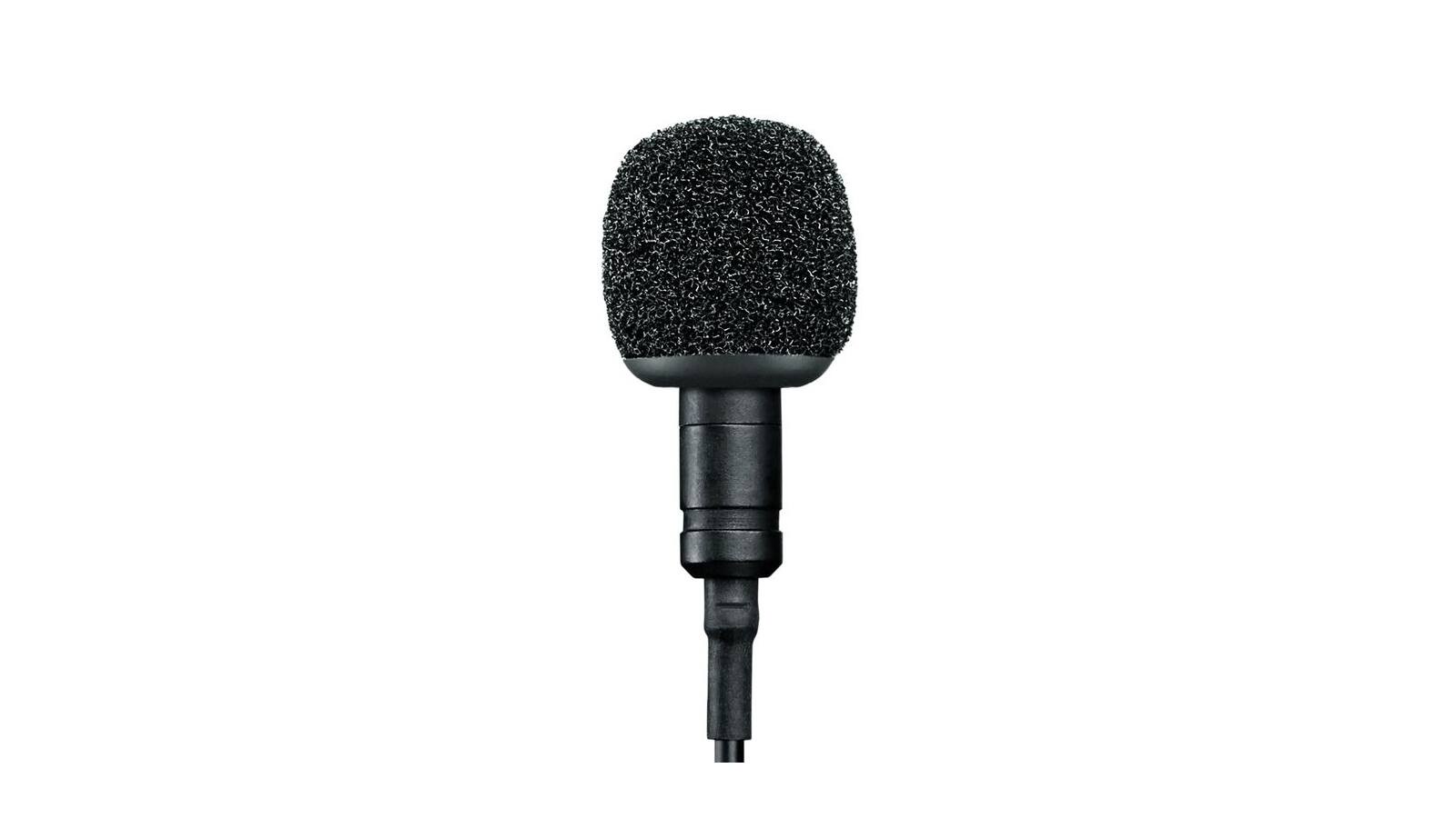 Shure MVL-3.5MM Kondensator-Lavalier Mikrofon mit Kugelcharakteristik für Smartphone oder Tablet