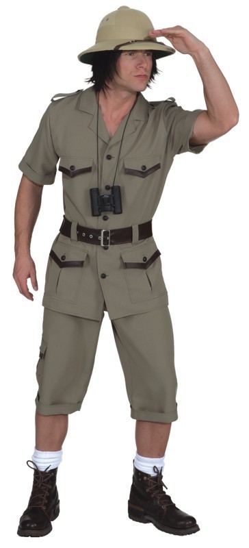 Safari Abenteuer Herrenkostüm | 50 - Grün  | Wir machen Party.de |