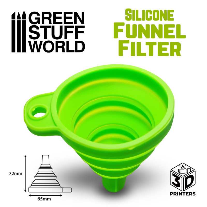 Green Stuff World Trichterfilter aus Silikon für 3D-Drucker GSW Funnel