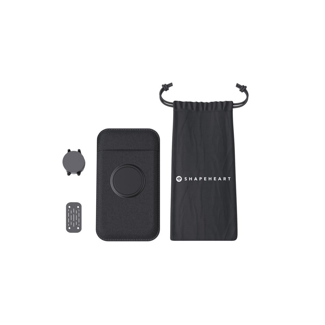 Shapeheart Scooter Bundle Magnetische Spiegel Smartphone Halterung, schwarz, Größe XL