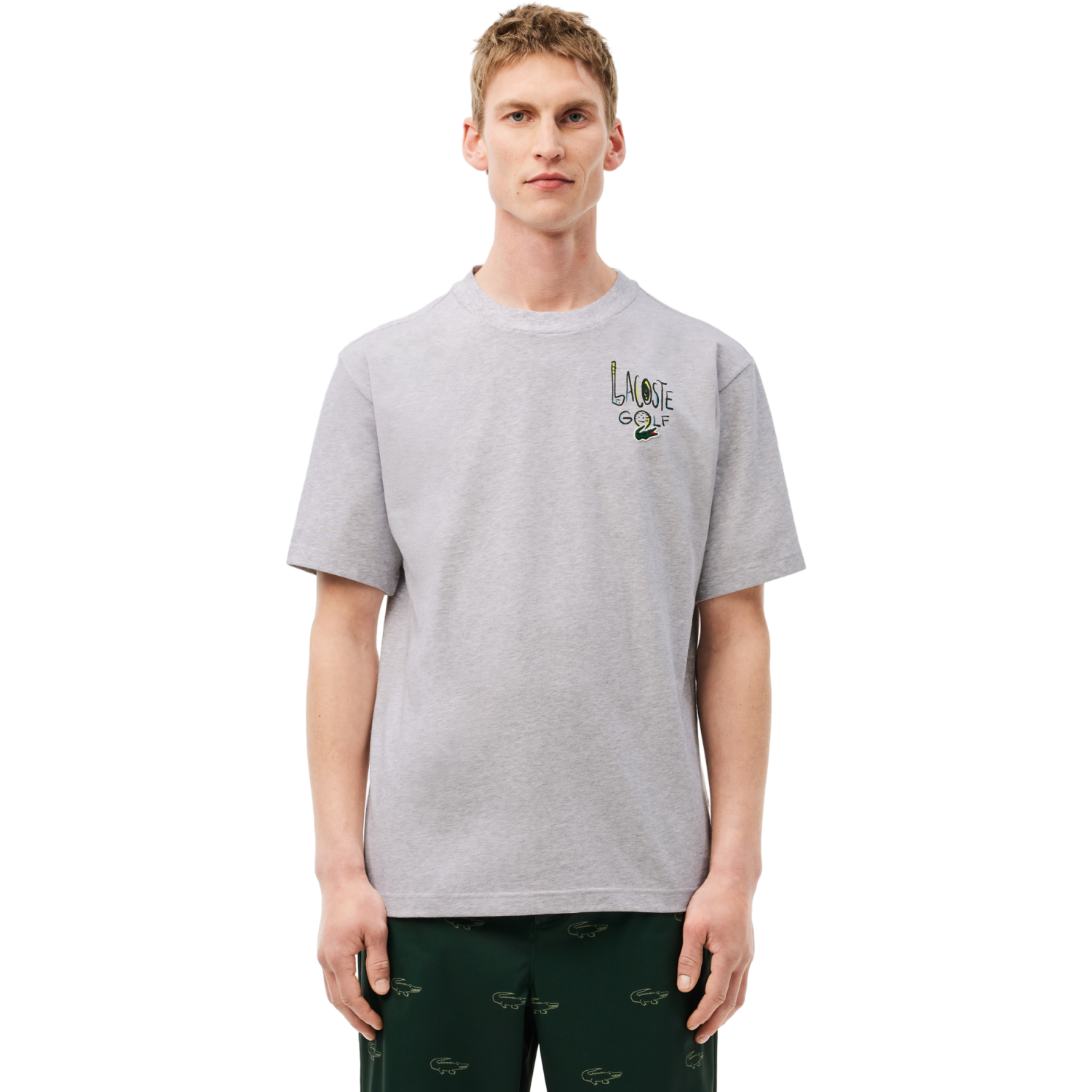 LACOSTE T-Shirt Pioneer Collection, grau