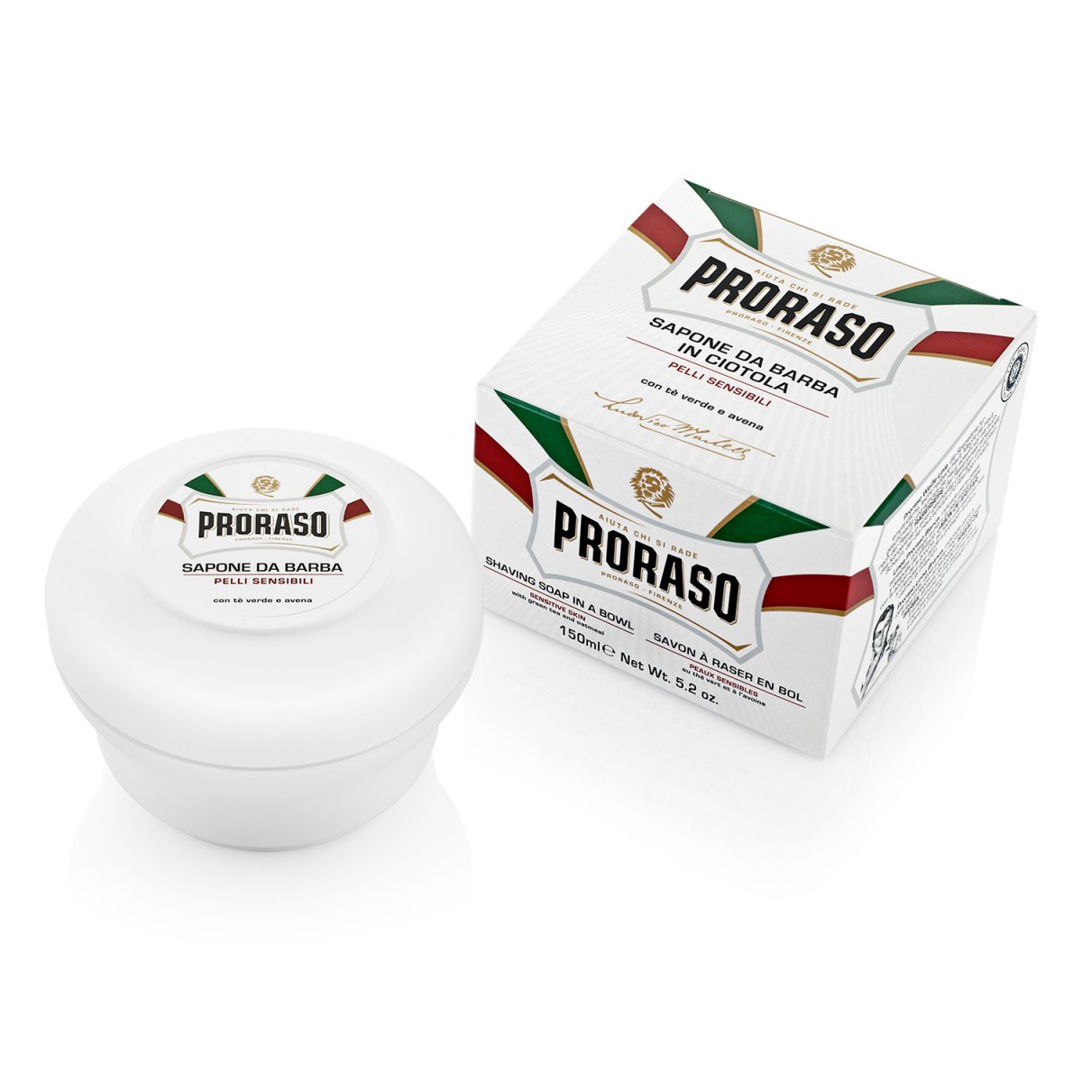 Proraso Rasierseife im Becher Sensitive Green Tea