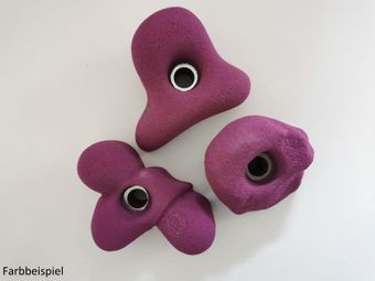 Klettergriffe Set Leicht 3 - KS Klettergriffe, violett