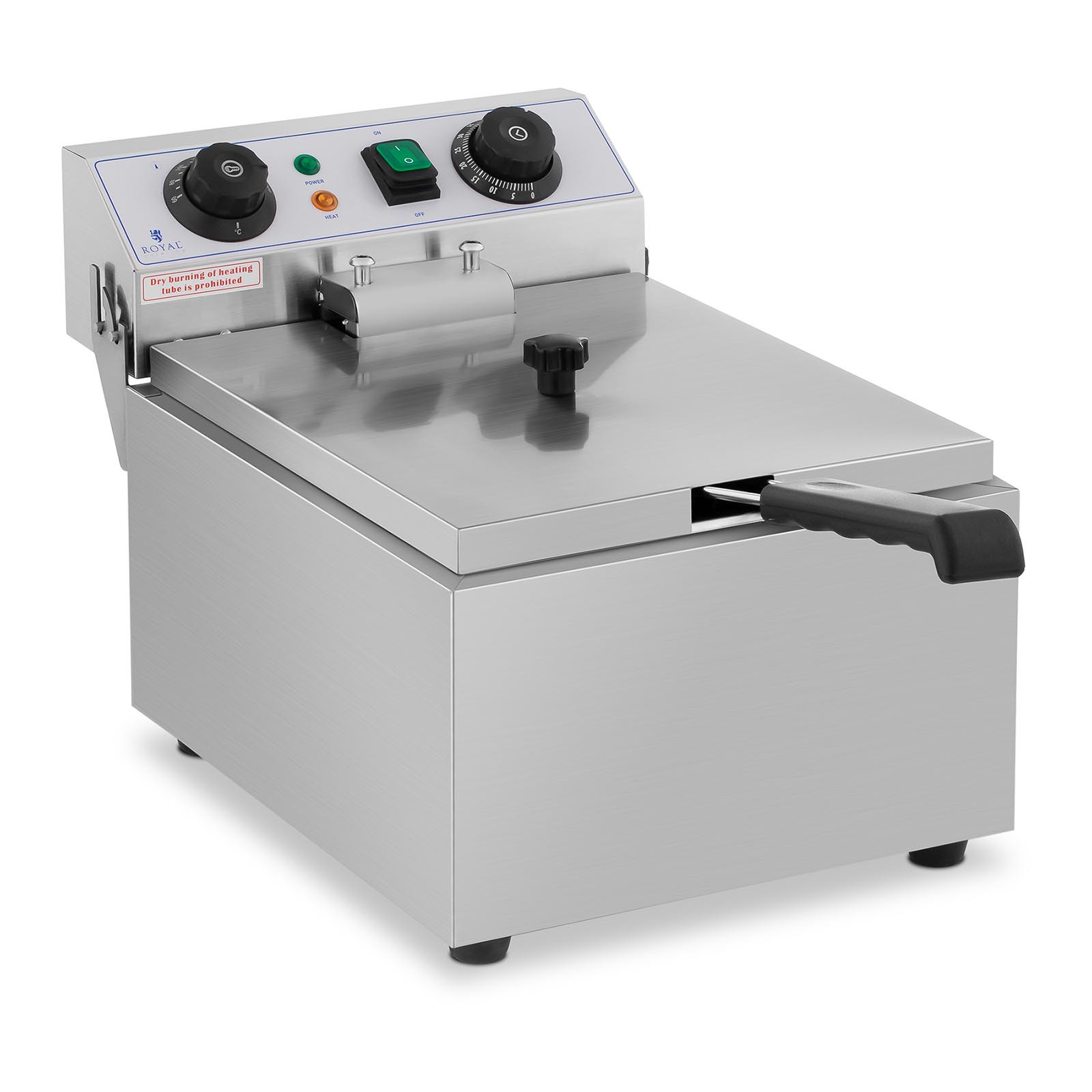 Elektro-Fritteuse - 10 l - 3200 W - Timer - Royal Catering