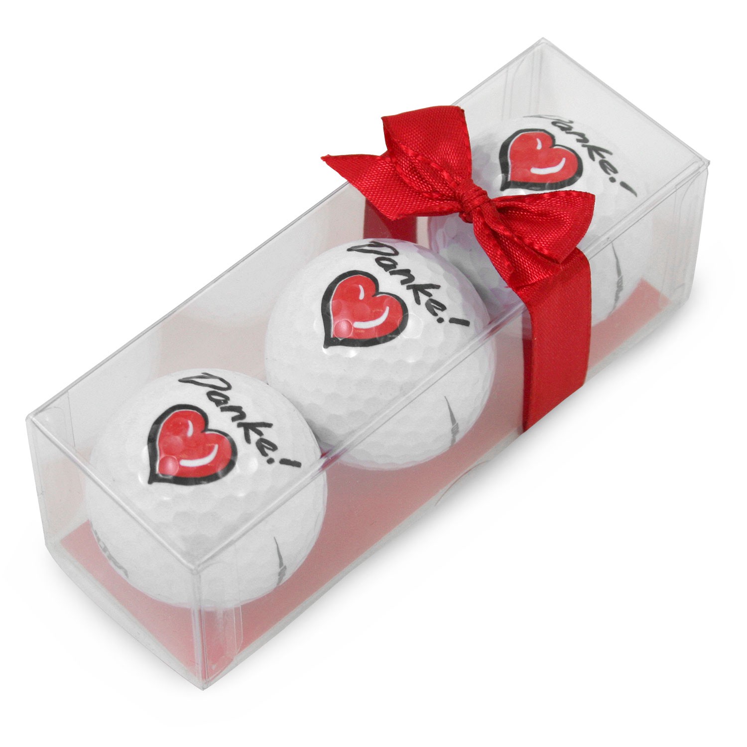 Sportiques Motivbälle Danke, weiß/rot