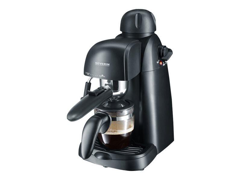 SEVERIN KA 5978 Kaffeemaschine mit Milchaufschäumer 3.5 bar, Schwarz