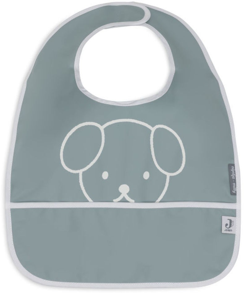 Jollein Lätzchen Wasserdicht Miffy Peekaboo Sea Green, 2-Pack