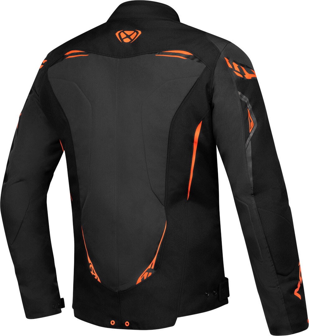 Ixon Caliber Schwarz Anthrazit Orange Wasserdichte Motorrad Textiljacke Größe M