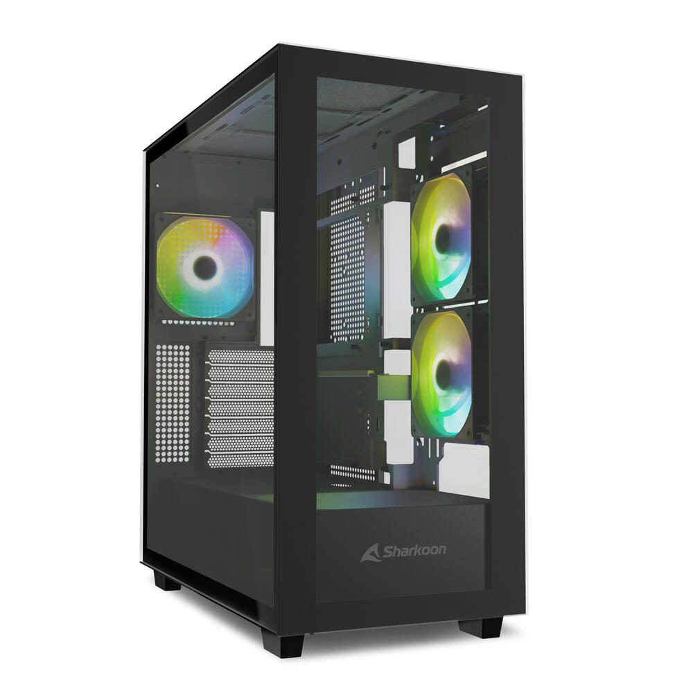 Sharkoon PC Gehäuse Rebel C60 Black RGB ATX schwarz