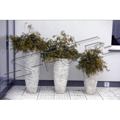 Blumenkübel Pflanz Kübel Dekoration Vasen Figur Garten Blumentöpfe Natur