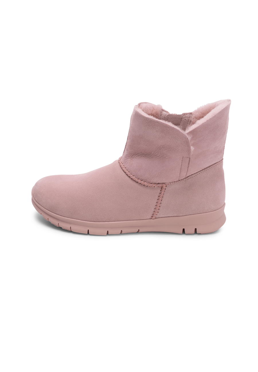 Wärmende Stiefelette Veloursleder