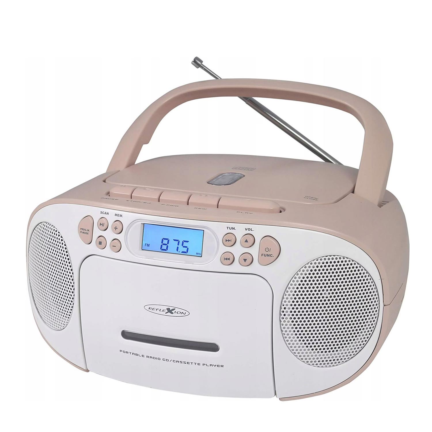 Reflexion RCR2260 CD-Player weiß/rosa