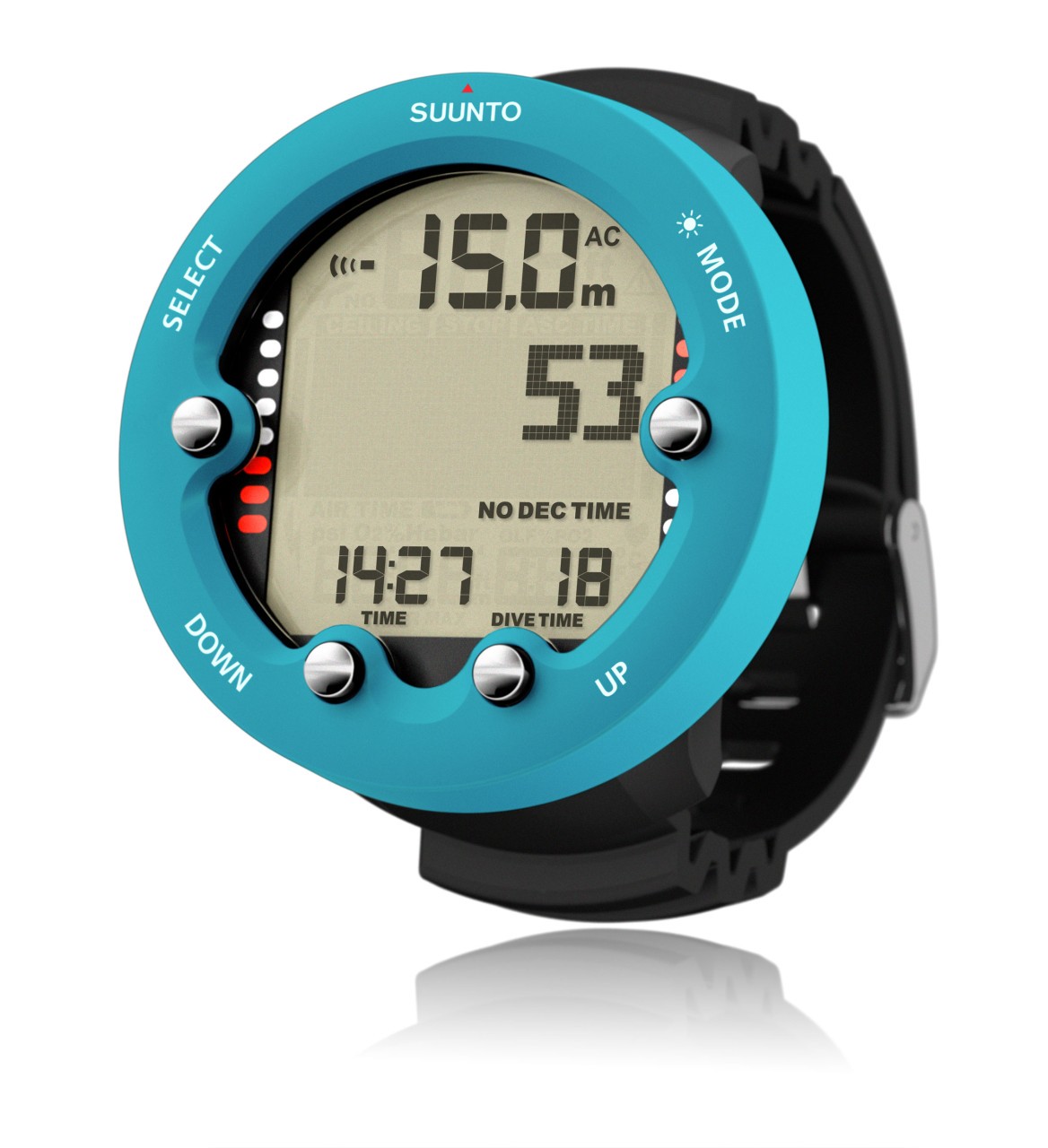 Suunto Zoop Novo Tauchcomputer aqua blue inkl. Displayschutz