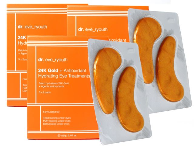 Dr. Eve_Ryouth 30x Feuchtigkeitsspendende Augenpads mit 24K Gold