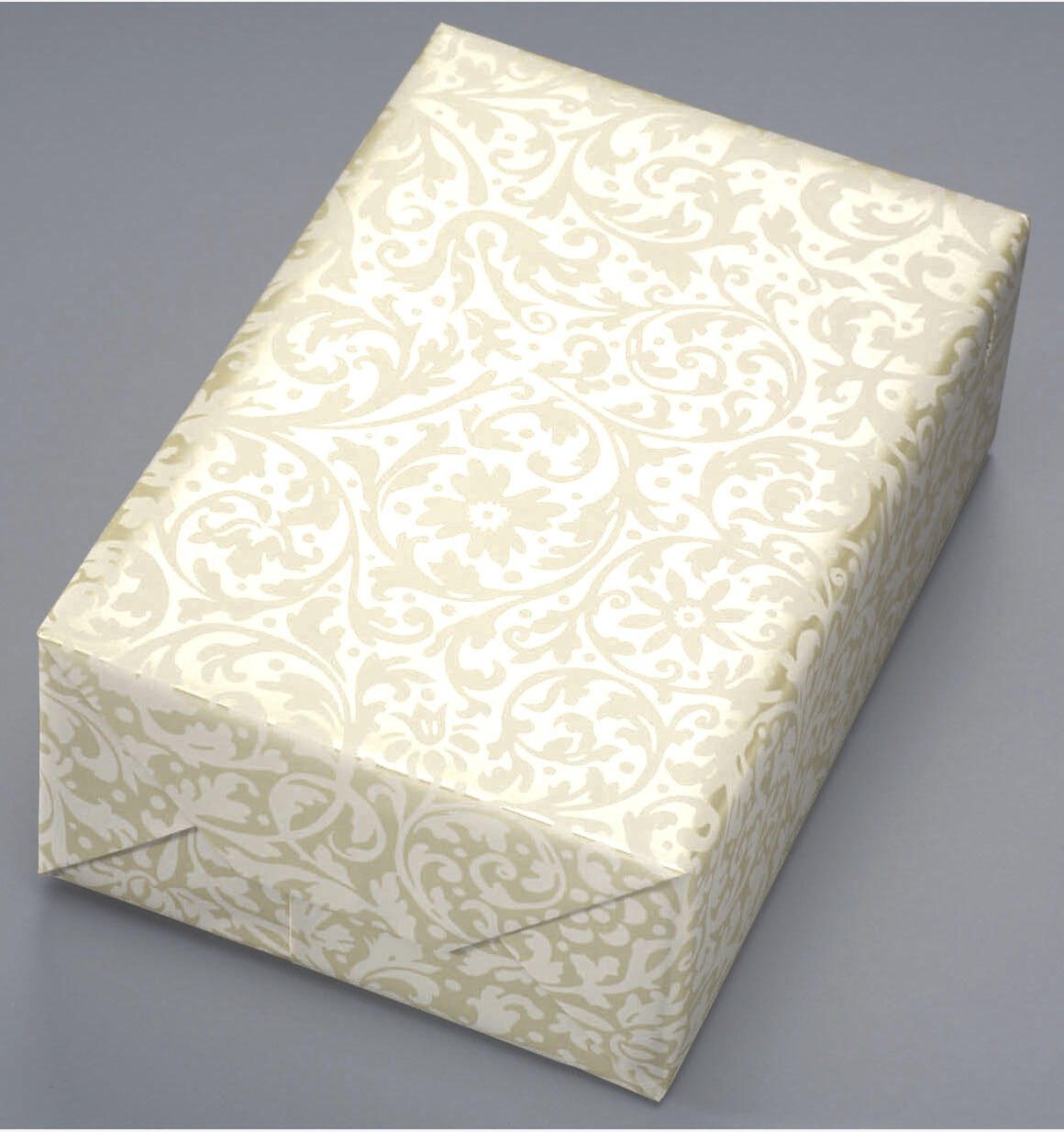 JUNG SCHÖNER VERPACKEN Geschenkpapier 50 cm  x 50 m beige/gold