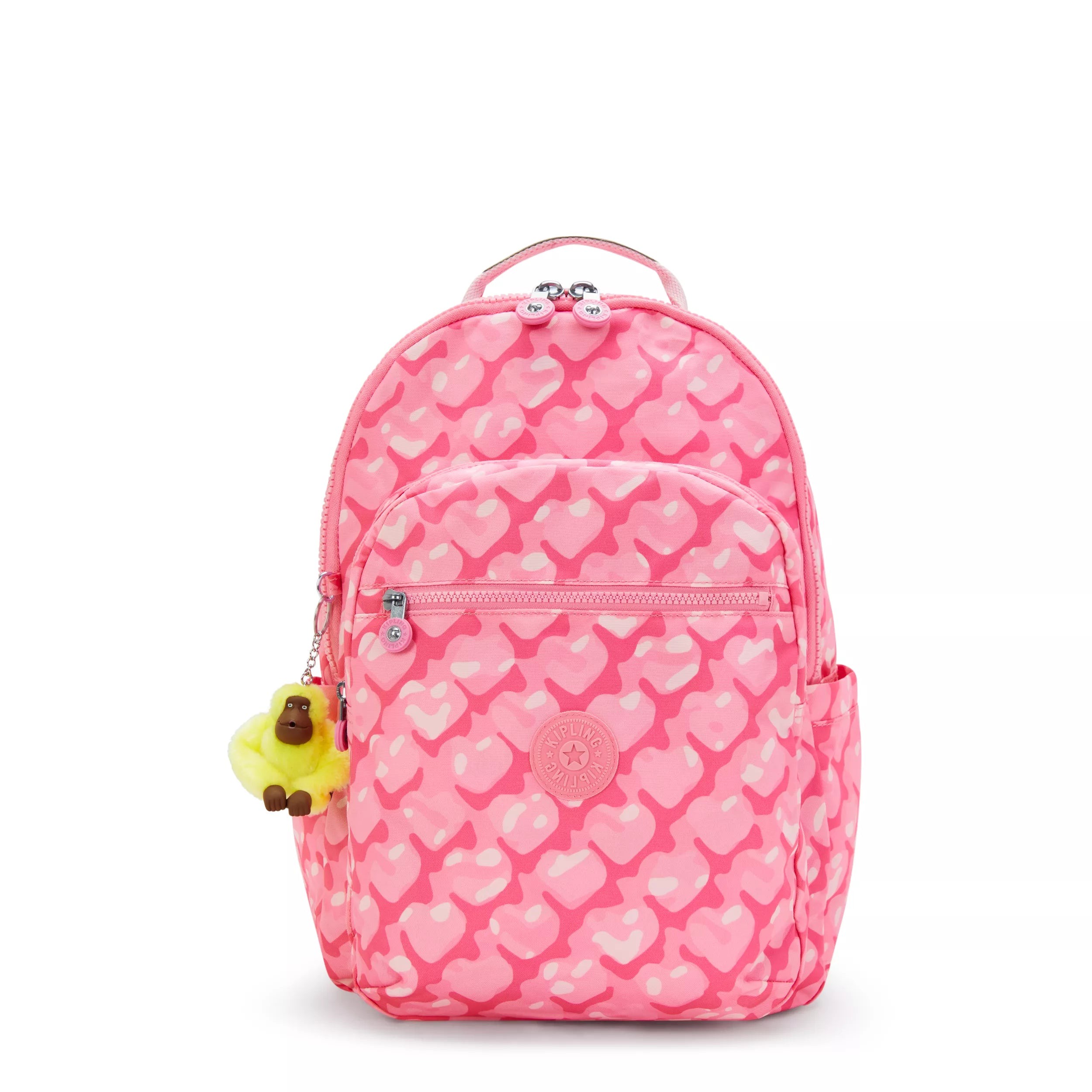 Kipling Zaino Grande Con Scomparto Per Laptop Separato Adorable Hearts 100% Recycled Polyester
