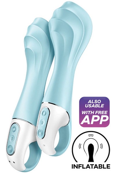 Satisfyer Air Pump Vibrator 5+ Blue